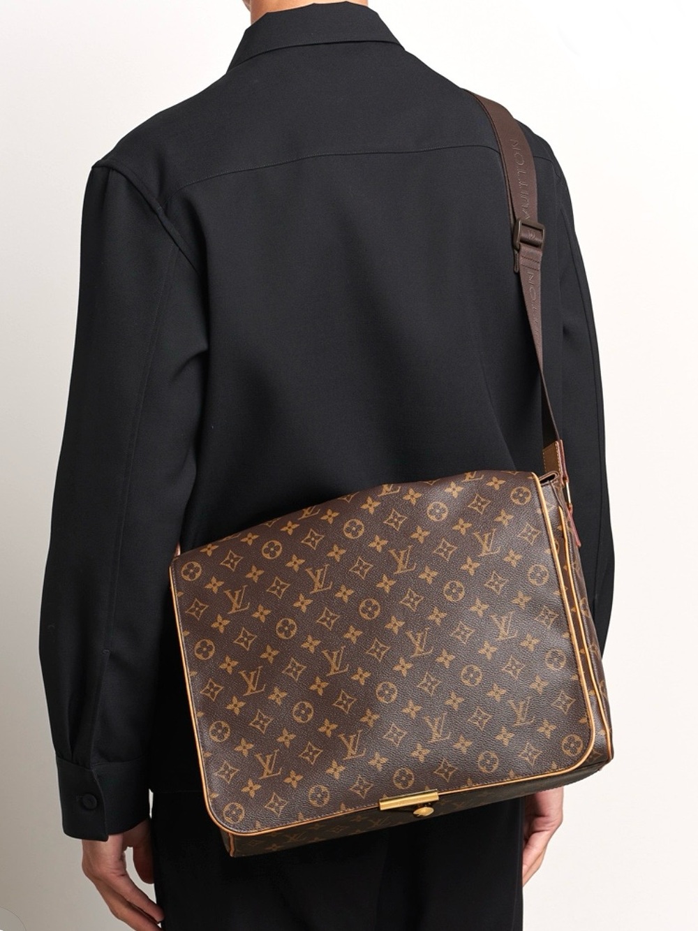Louis Vuitton Monogram Canvas Messenger Bag in Brown and Tan